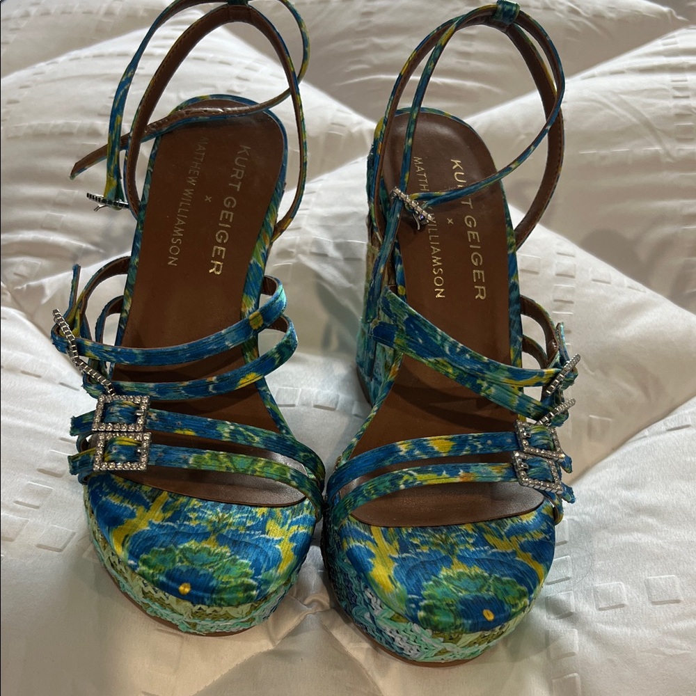 Kurt Geiger Multicolor Strappy Platform Sandals